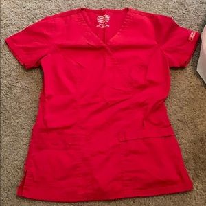 Red Cherokee Scrub Top